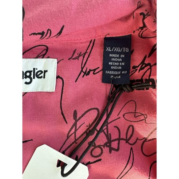 Wrangler Shirt Mens Button Up Signature Print Overshirt Size XL/G/T new - Picture 8 of 10